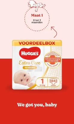 Huggies Luiers - Maat 1 (2 Tot 5 Kg) - 168 (8x21) Stuks - Newborn - Voordeelverpakking -Babyproducten 711x1200 15