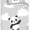 Dekbedovertrek 100x135 2 Delig Katoen Panda On The Cloud -Babyproducten 726x1200 6
