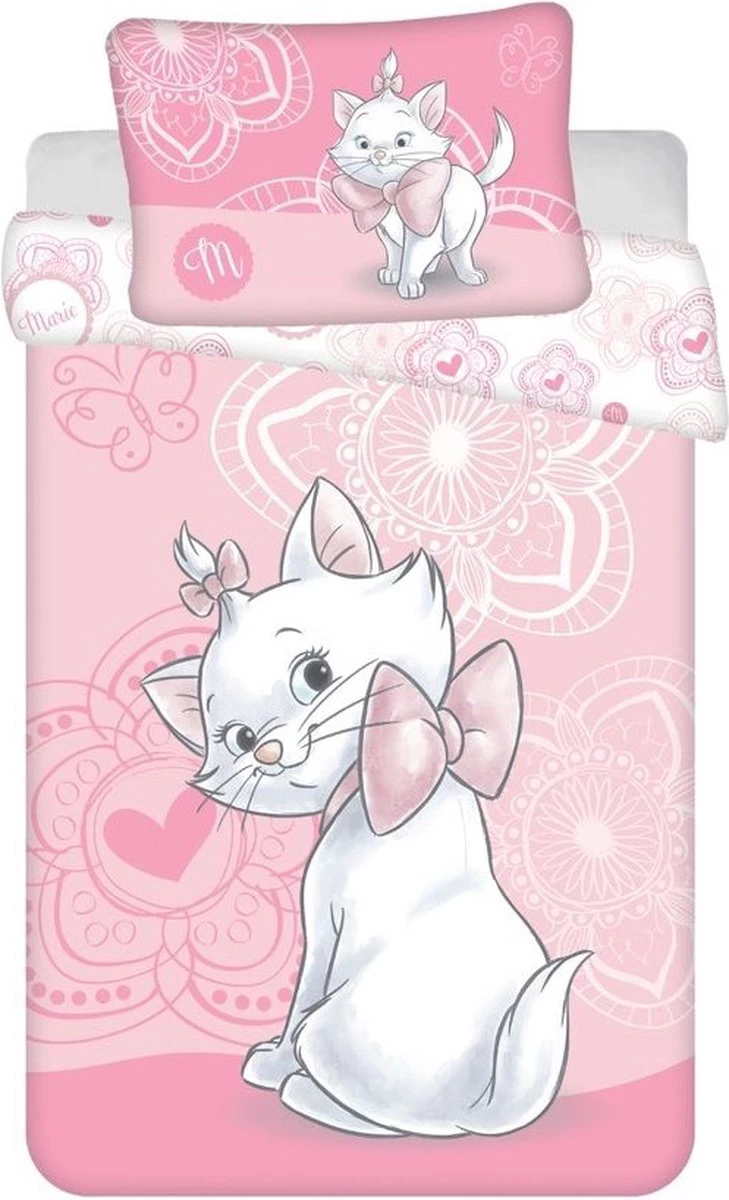 Disney Marie Cat BABY Dekbedovertrek, Cute - 100 X 135 Cm - Katoen 3 Disney Marie Cat BABY Dekbedovertrek, Cute - 100 X 135 Cm - Katoen