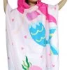 JAXY Badcape Baby - Badcape - Baby Badjas - Omslagdoek - Omslagdoek - Baby Handdoek Met Capuchon - Strandhanddoek - Badponcho - Poncho Handdoek - Microfiber - 60x90cm - Blauwe Zeemeermin -Babyproducten 729x1200 8