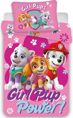 PAW Patrol BABY Dekbedovertrek Girl Pup Power - 100 X 135 Cm - Katoen