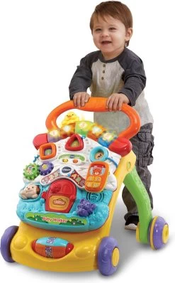 VTech 2 In 1 Baby Walker - Educatief Babyspeelgoed - Loopwagen Met Licht -Babyproducten 745x1200