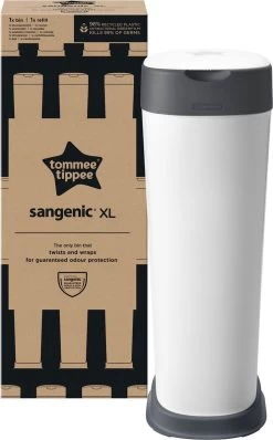 Tommee Tippee Twist & Click XL-luieremmer - Voor Maximaal 60 Luiers - Milieuvriendelijker Systeem - 1 Navulcassette - Duurzaam Geproduceerde Antibacteriële GREENFILM -Babyproducten 745x1200 4
