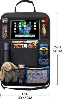 Merkloos Autostoel Organizer – Met Tablethouder – Stevig - Universeel – Zwart -Babyproducten 751x1200 7