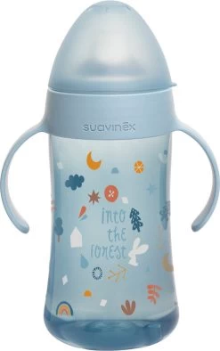 Suavinex Forest Blauw 270ml Drinkfles Met Handvatten SXZFEE071499