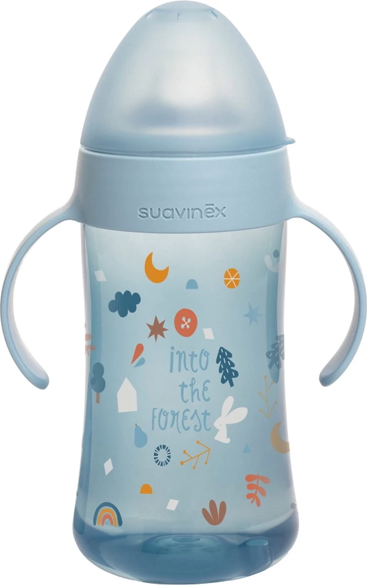 Suavinex Forest Blauw 270ml Drinkfles Met Handvatten SXZFEE071499 3 Suavinex Forest Blauw 270ml Drinkfles Met Handvatten SXZFEE071499