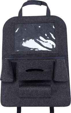 Case2go - Auto Organizer Met Tablet Houder - Autostoel Organizer Met Telefoonhouder En Bekerhouder Auto - Donker Grijs -Babyproducten 759x1200 1