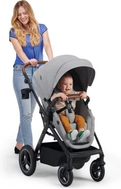Kinderkraft B-Tour Ash Grey 3-in-1 Combi Kinderwagen Incl. Autostoel KSBTOU00DGR3000 -Babyproducten 767x1200 3