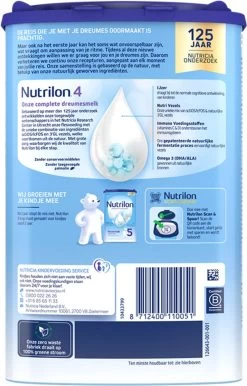 Nutrilon 4 Vanille Dreumesmelk – Flesvoeding Vanaf 1 Jaar – 800g -Babyproducten 767x1200 6
