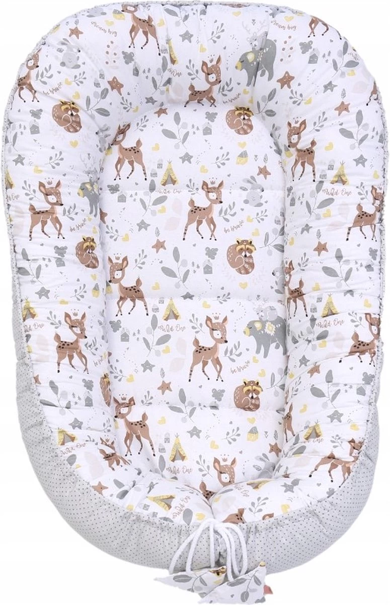 Babynestje Set Pasgeborenen - Knuffelnest Baby Nestje Bed Set 7-delig - Baby Cocon- Herten Vrienden- ÖKO-TEX Normen 9 Babynestje Set Pasgeborenen - Knuffelnest Baby Nestje Bed Set 7-delig - Baby Cocon- Herten Vrienden- ÖKO-TEX Normen - Afbeelding 7