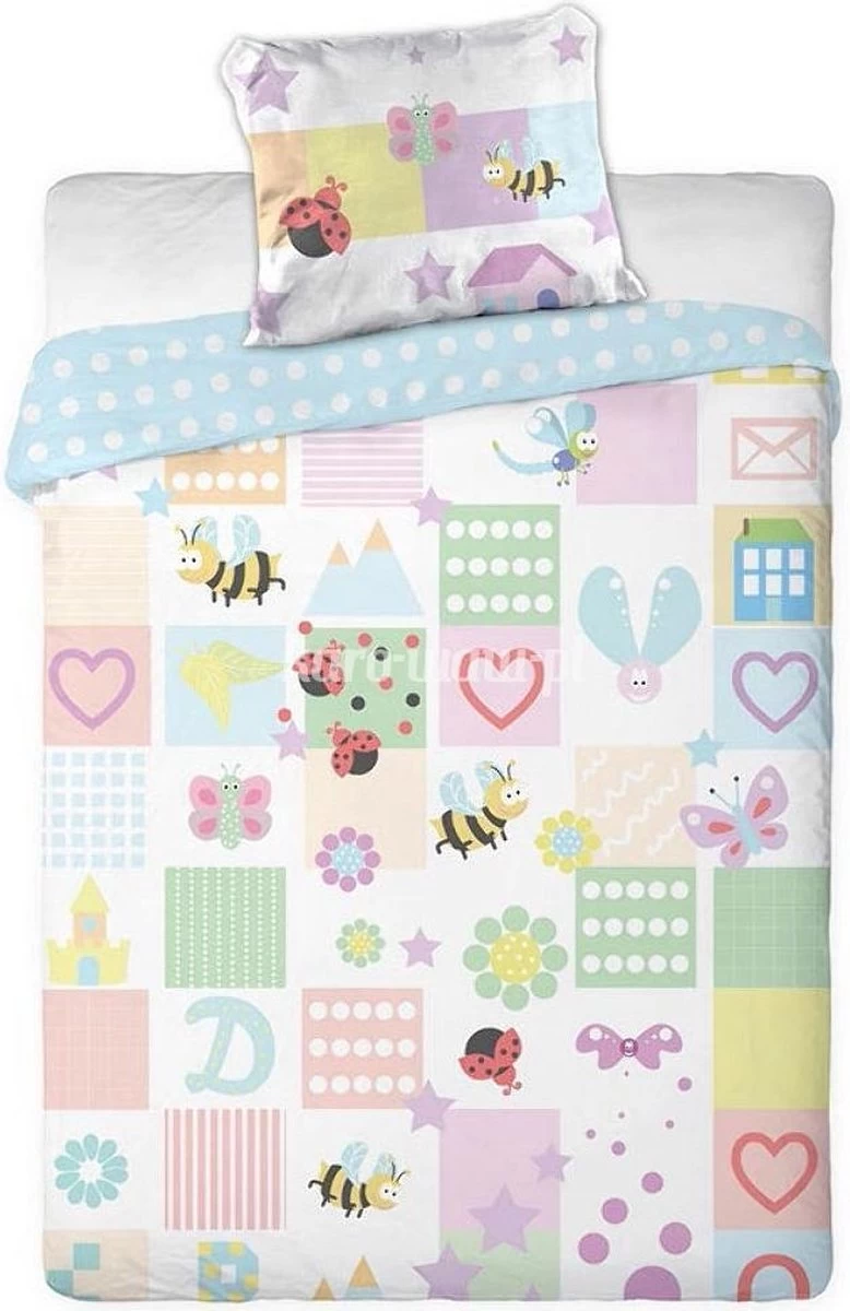 Dekbed BABY Ledikant Vlinders: 100x135/40x60 Cm 3 Dekbed BABY Ledikant Vlinders: 100x135/40x60 Cm