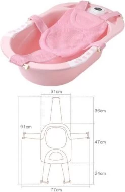 Verstelbare Antislip Baby Bad Kussen (Roze) Model 2023 - Baby Bad Kussen - Antislip Kussen - Geschikt Voor Ieder Baby Badje! -Babyproducten 781x1200 13
