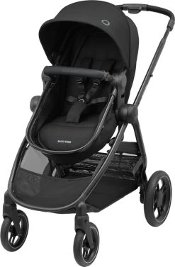 Maxi-Cosi Zelia³ Kinderwagen - Essential Black (zwart Frame + Zwart Leer)