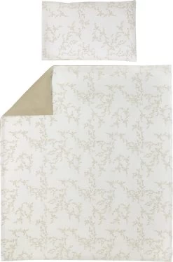 Meyco - Dekbedovertrek Ledikant - Branches - Sand - 100x135cm