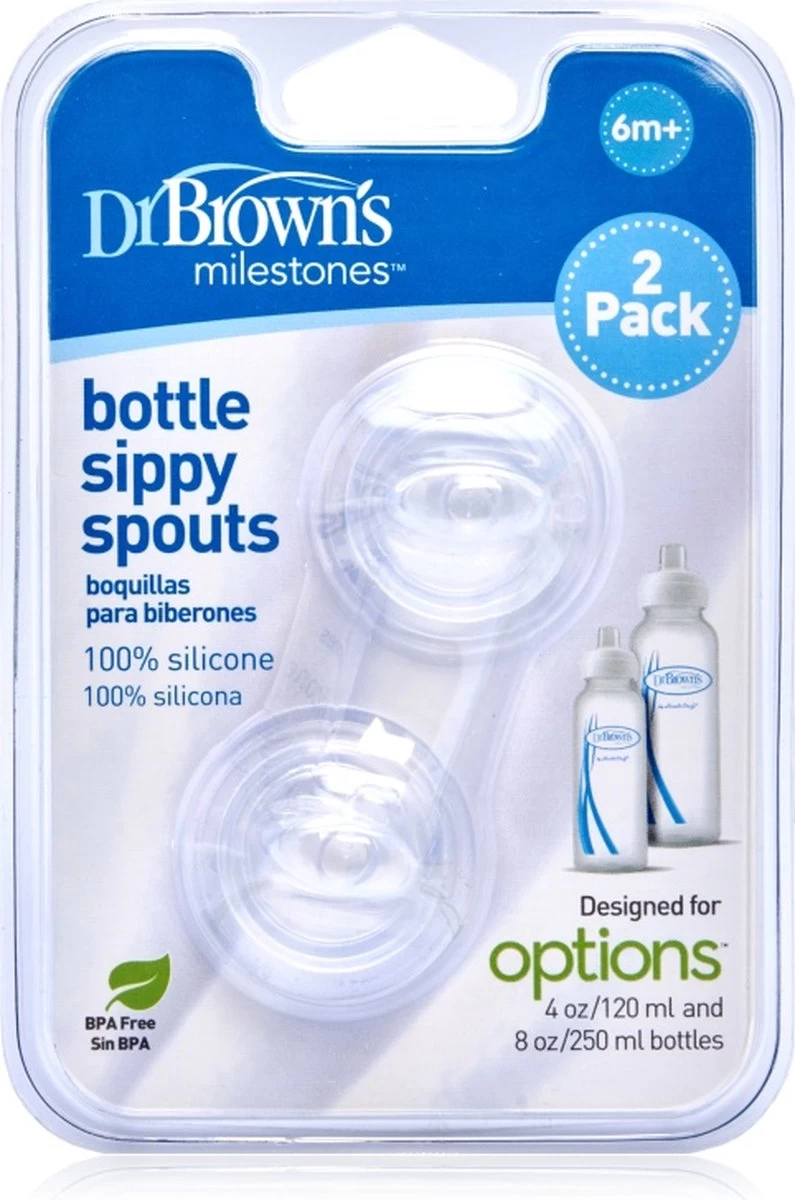 Dr. Brown's Sippy Spout Standaardfles - Transition Bottle - 2 Stuks 7 Dr. Brown's Sippy Spout Standaardfles - Transition Bottle - 2 Stuks - Afbeelding 5