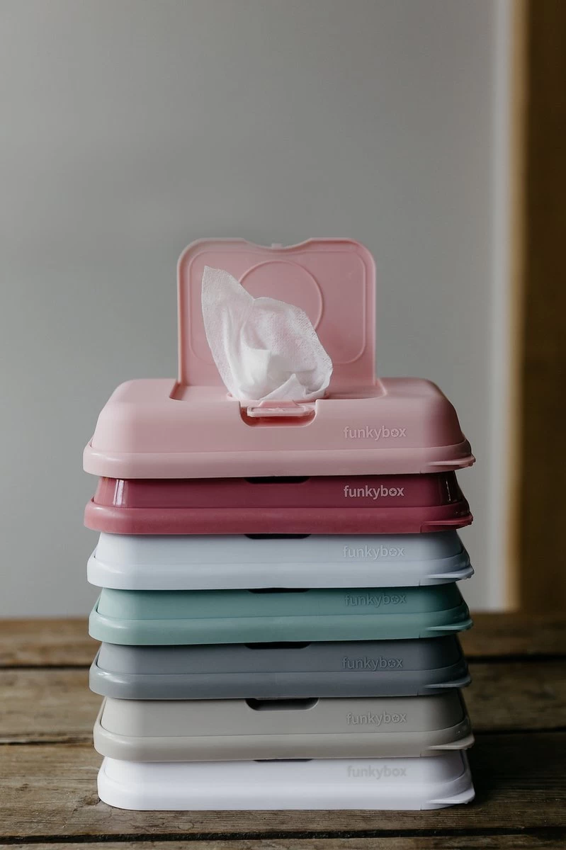 Funkybox - Billendoekjes Doosje - To Go - Grey - Little Stars 7 Funkybox - Billendoekjes Doosje - To Go - Grey - Little Stars - Afbeelding 5