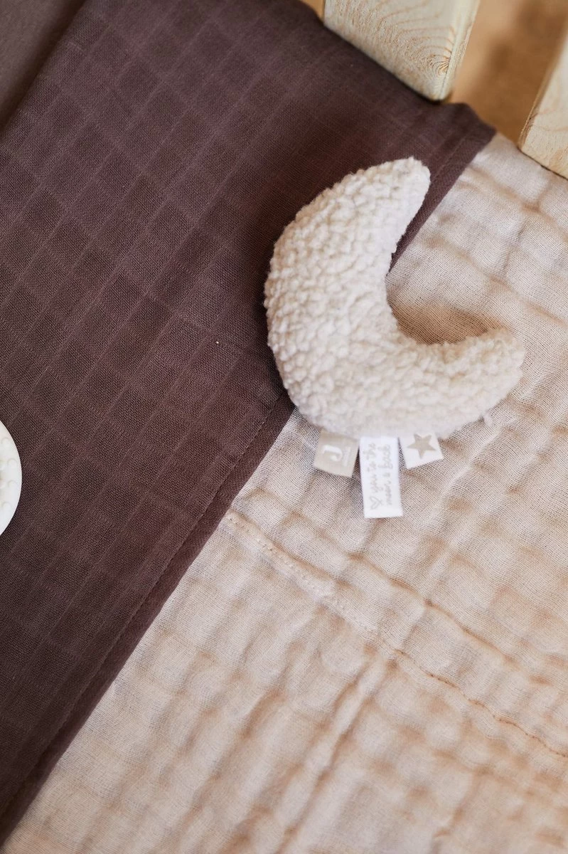 Jollein Baby Deken Wieg 75x100cm Wrinkled - Nougat 9 Jollein Baby Deken Wieg 75x100cm Wrinkled - Nougat - Afbeelding 7