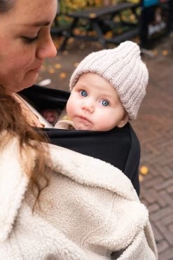 ByKay - Draagdoek - Rekbaar - Black - Maat M - Organic Katoen - Stretchy Wrap Deluxe - 3 Jaar - Buik - Heup -Babyproducten 800x1200 144