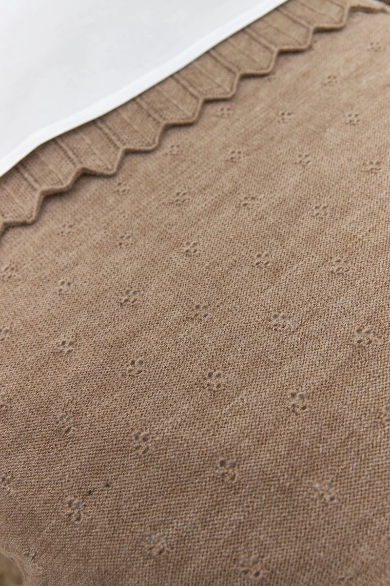 Meyco Ajour Wiegdeken - Toffee Melange - 75x100cm 5 Meyco Ajour Wiegdeken - Toffee Melange - 75x100cm - Afbeelding 3