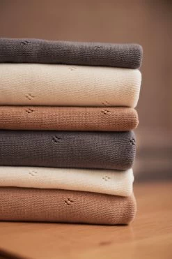 Jollein Baby Deken Wieg 75x100cm Pointelle - Biscuit -Babyproducten 800x1200 277