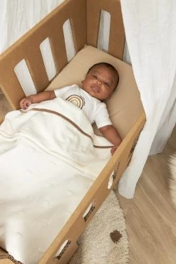 Meyco Knots Wiegdeken - 75x100 Cm - Offwhite -Babyproducten 800x1200 280