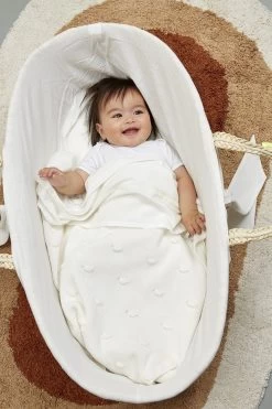 Meyco Knots Wiegdeken - 75x100 Cm - Offwhite -Babyproducten 800x1200 281