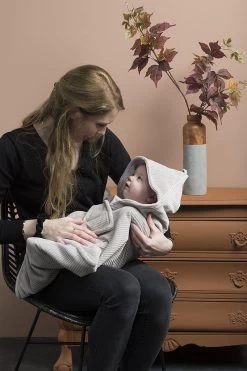 Baby's Only Wikkeldeken - Omslagdoek Baby Sense - Teddy Voering - Kiezelgrijs - 75x75 Cm - Geschikt Voor Drie- En Vijfpuntsgordel -Babyproducten 800x1200 334