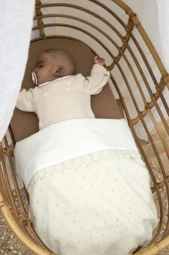 Meyco Uni Wieglaken - 2-pack - Offwhite - 75x100cm -Babyproducten 800x1200 442