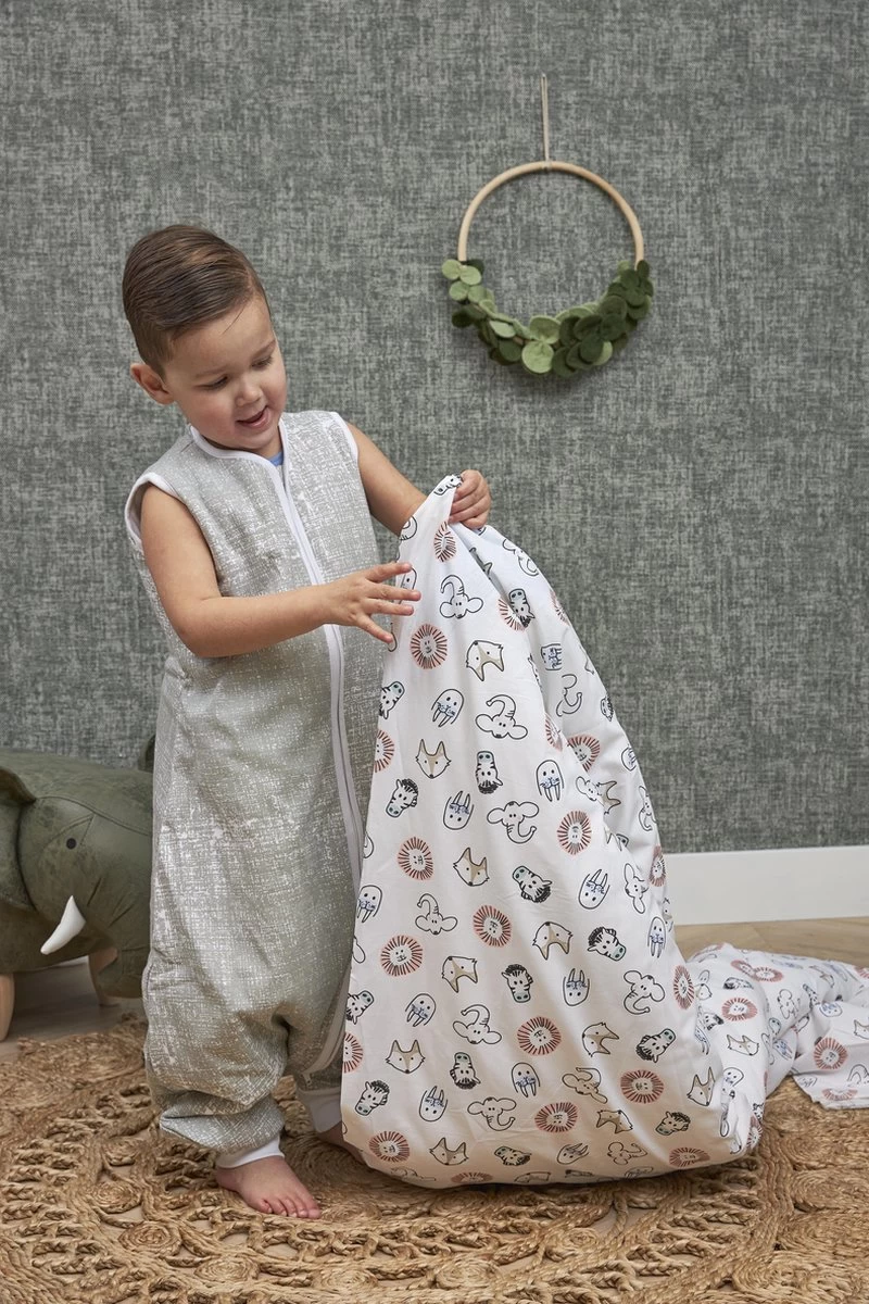 Meyco Animal Dekbedovertrek Ledikant - 100x135 Cm 5 Meyco Animal Dekbedovertrek Ledikant - 100x135 Cm - Afbeelding 3