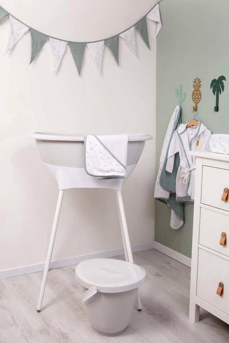 LUMA Babycare Bad- En Verzorgingsset - Light Grey 4 LUMA Babycare Bad- En Verzorgingsset - Light Grey - Afbeelding 2