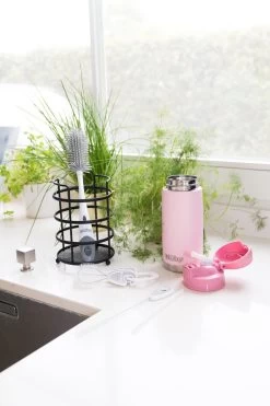 Nuby - Silicone Flessenborstel Met Houder - Grijs -Babyproducten 800x1200 586