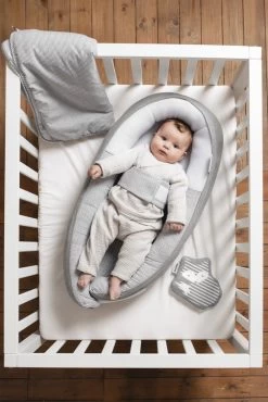Doomoo Cocoon - Babynestje - Biologisch Katoen En 74 X 46 Cm - Classic Grey -Babyproducten 801x1200 153