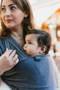 Baby Garden Draagdoek Grijs - Ergonomisch - Original - Inclusief Slabbetje -Babyproducten 801x1200 36