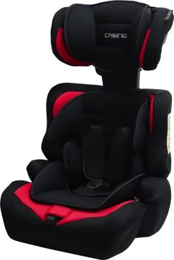 Cabino Autostoel Groep 1/2/3 (9-36kg) - Zwart-Rood -Babyproducten 801x1200 6