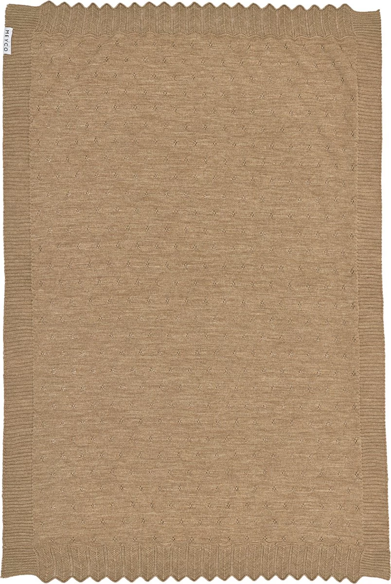 Meyco Ajour Wiegdeken - Toffee Melange - 75x100cm 4 Meyco Ajour Wiegdeken - Toffee Melange - 75x100cm - Afbeelding 2