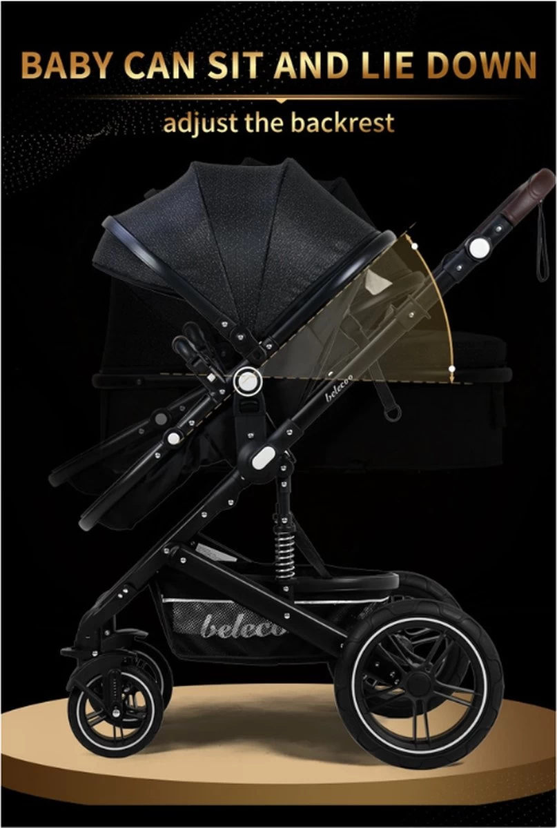 Merkloos 3 In 1 Kinderwagen - Buggy - Opklapbare Wandelwagen - Opvouwbaar - Kinderwagen 3 In 1 - Wandelwagen - Kinderwagens - Kinderwagen 3 In 1 Incl Autostoel - Wandelwagen Baby - Maxi-Cosi 4 Merkloos 3 In 1 Kinderwagen - Buggy - Opklapbare Wandelwagen - Opvouwbaar - Kinderwagen 3 In 1 - Wandelwagen - Kinderwagens - Kinderwagen 3 In 1 Incl Autostoel - Wandelwagen Baby - Maxi-Cosi - Afbeelding 2