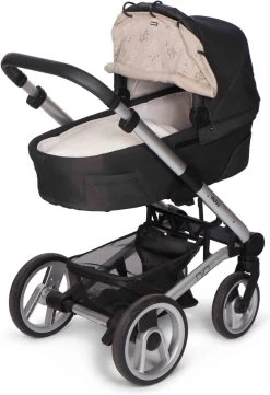 Dooky Universal Cover Zonnescherm Kinderwagen - Romantic Leaves Beige -Babyproducten 822x1200 3