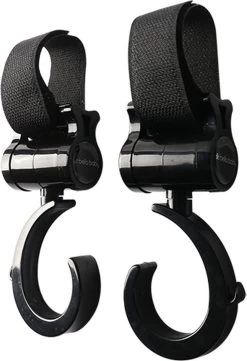 Merkloos Kinderwagen Haakjes - Boodschappentassen Ophangen - Buggy Clipjes - 2 Stuks