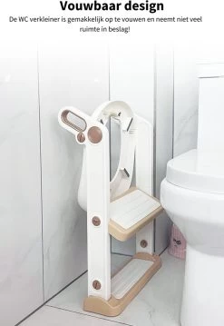 Fleau Luxe WC Verkleiner Met Trapje - Toiletverkleiner - Wit - Brilverkleiner Met Handvaten En Opstapje - Toilettrainer + GRATIS Fleau WC Borstel -Babyproducten 826x1200 4