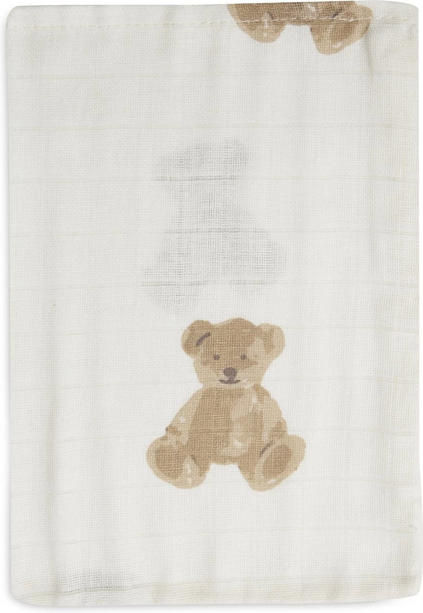 Jollein Baby Washandje Hydrofiel Teddy Bear - 3 Stuks 5 Jollein Baby Washandje Hydrofiel Teddy Bear - 3 Stuks - Afbeelding 3