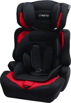 Cabino Autostoel Groep 1/2/3 (9-36kg) - Zwart-Rood -Babyproducten 831x1200