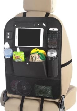 TIKKENS® Auto Organizer Met USB Oplaadpunten Stoel - Tablet Houder - Zwart - - Universeel - Autostoel Beschermer Voor Baby En Kinderen 15 TIKKENS® Auto Organizer Met USB Oplaadpunten Stoel - Tablet Houder - Zwart - - Universeel - Autostoel Beschermer Voor Baby En Kinderen -Babyproducten 832x1200