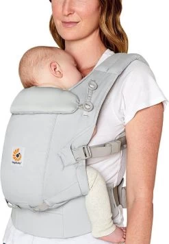 Ergobaby Babydraagzak Adapt SoftTouch™ Cotton - Pearl Grey -Babyproducten 833x1200 6