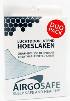 ABZ Airgosafe Hoeslaken 60x120 Cm - Duo Pack - Wit -Babyproducten 837x1200 11
