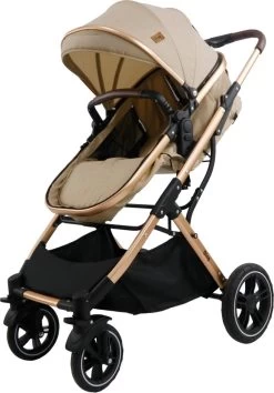 Ding Juna Kinderwagen 3 In 1 - Beige/Rose - Combi Kinderwagen Incl. Autostoel -Babyproducten 837x1200 9