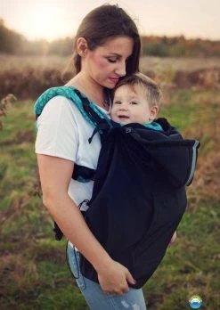 Little Frog Softshell Draag Cover Zwart - Accessoire Draagzak Of Draagdoek -Babyproducten 851x1200 12