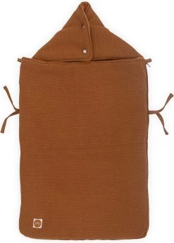 Jollein Voetenzak Voor Autostoel & Kinderwagen - Basic Knit - Caramel -Babyproducten 861x1200 2