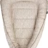 Zaffiro Leaves Babynestje - Beige - Hoes Van 100% Katoen