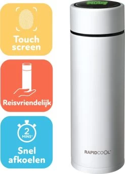 Nûby - RapidCool™ - Maak De Perfecte Flesvoeding Voor Je Baby - Flessenkoeler - Inclusief Melkpoederdispenser En Digitaal Deksel - Wit -Babyproducten 864x1200 14