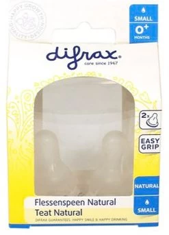 Difrax Flessenspeen Natural - Maat Small - 2 Stuks -Babyproducten 865x1200 10